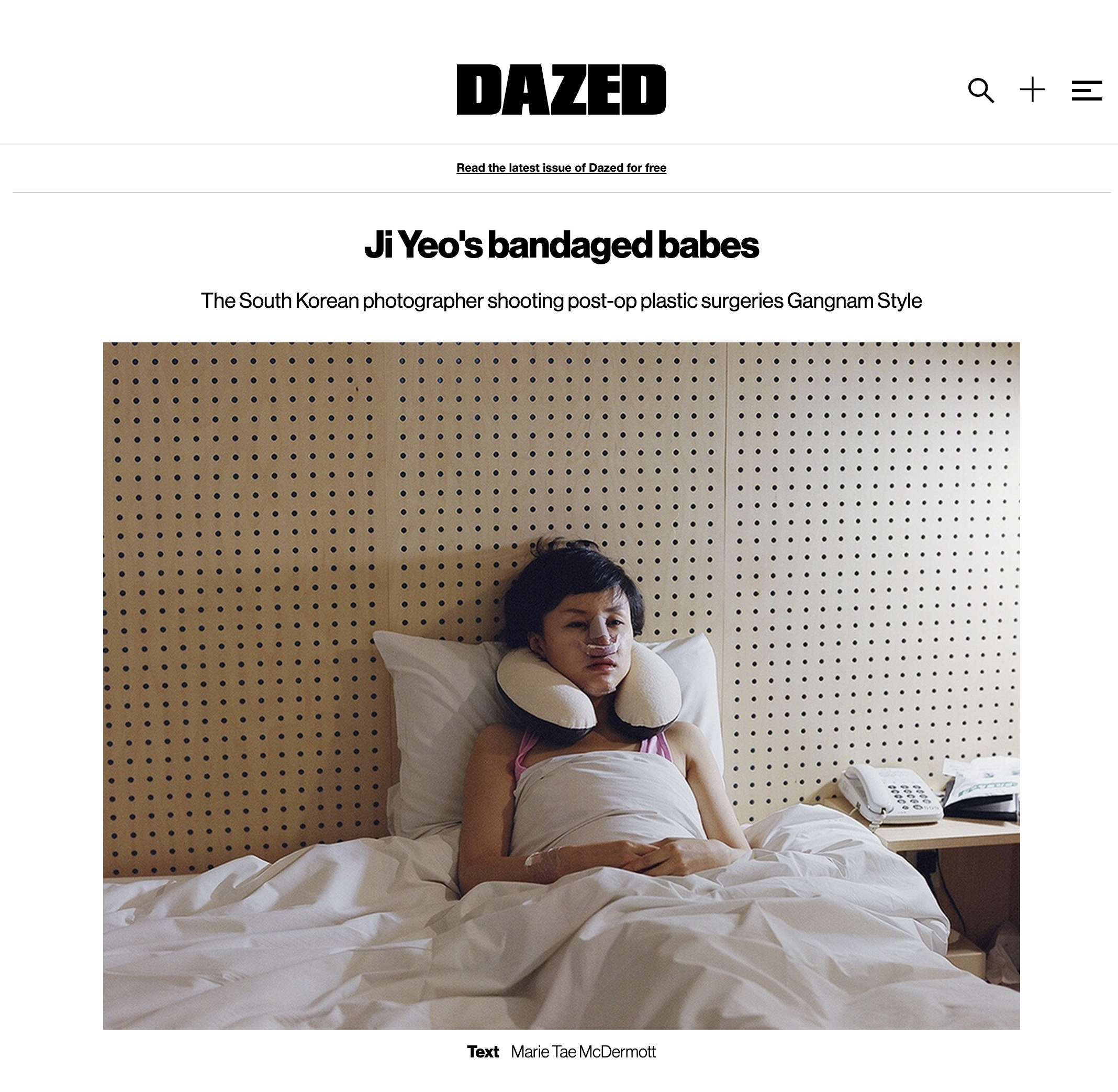 Dazed: Ji Yeo's bandaged babes