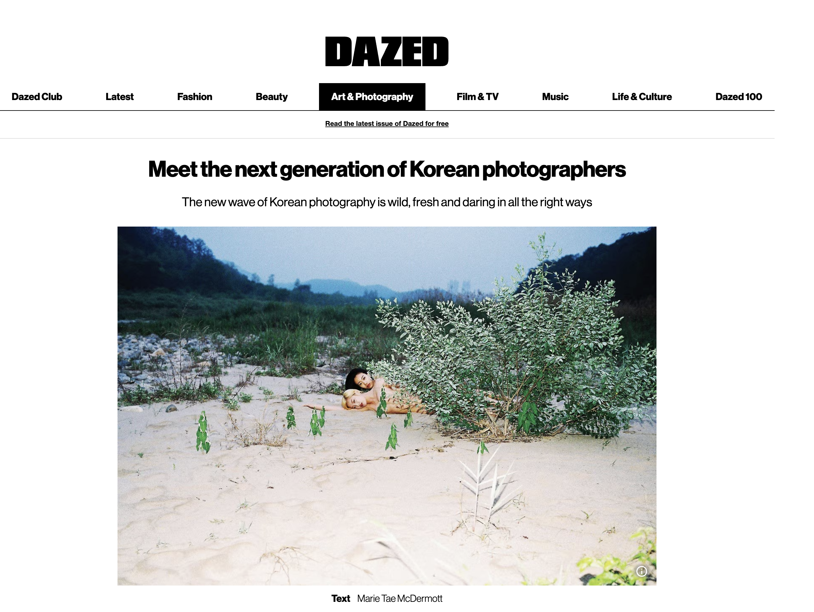 Dazed: Meet the next generation of Korean photographers